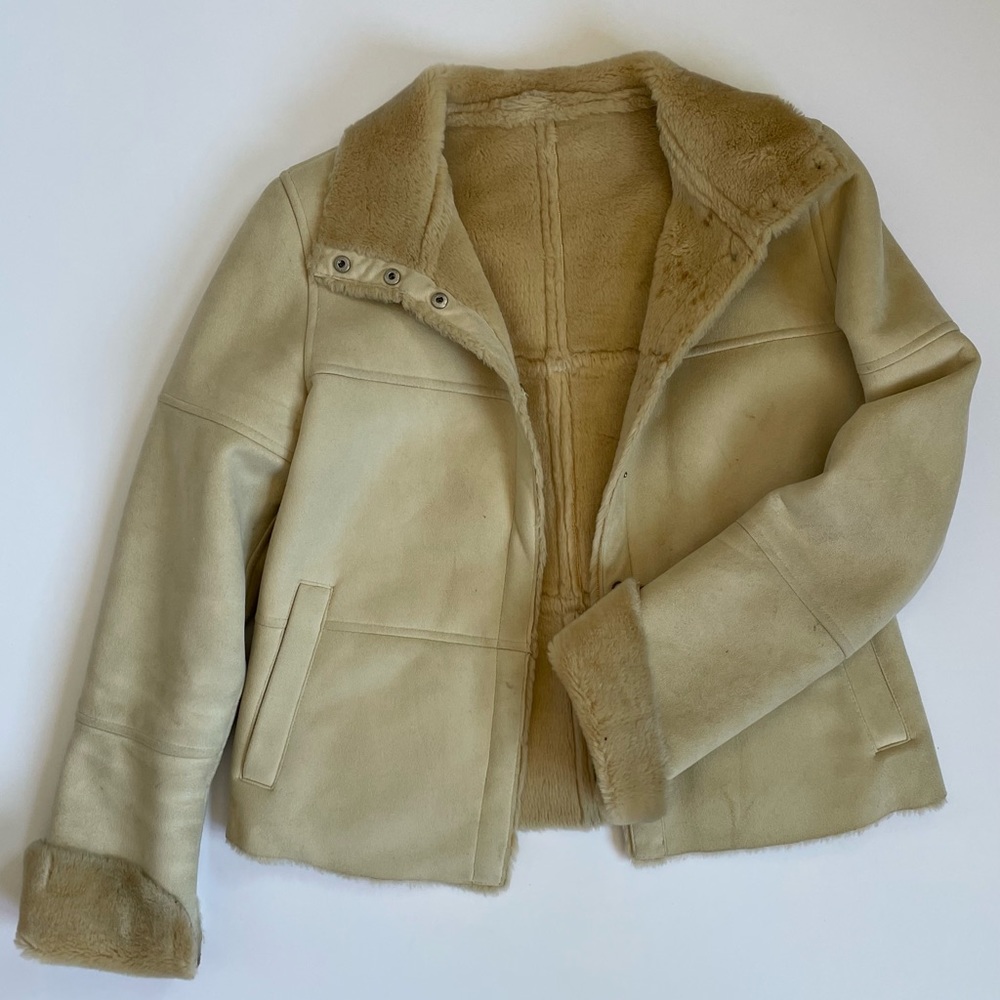 Calvin Klein Shearling Suede coat